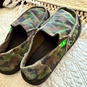 Sanuk Camo Kids Slip-On Shoes